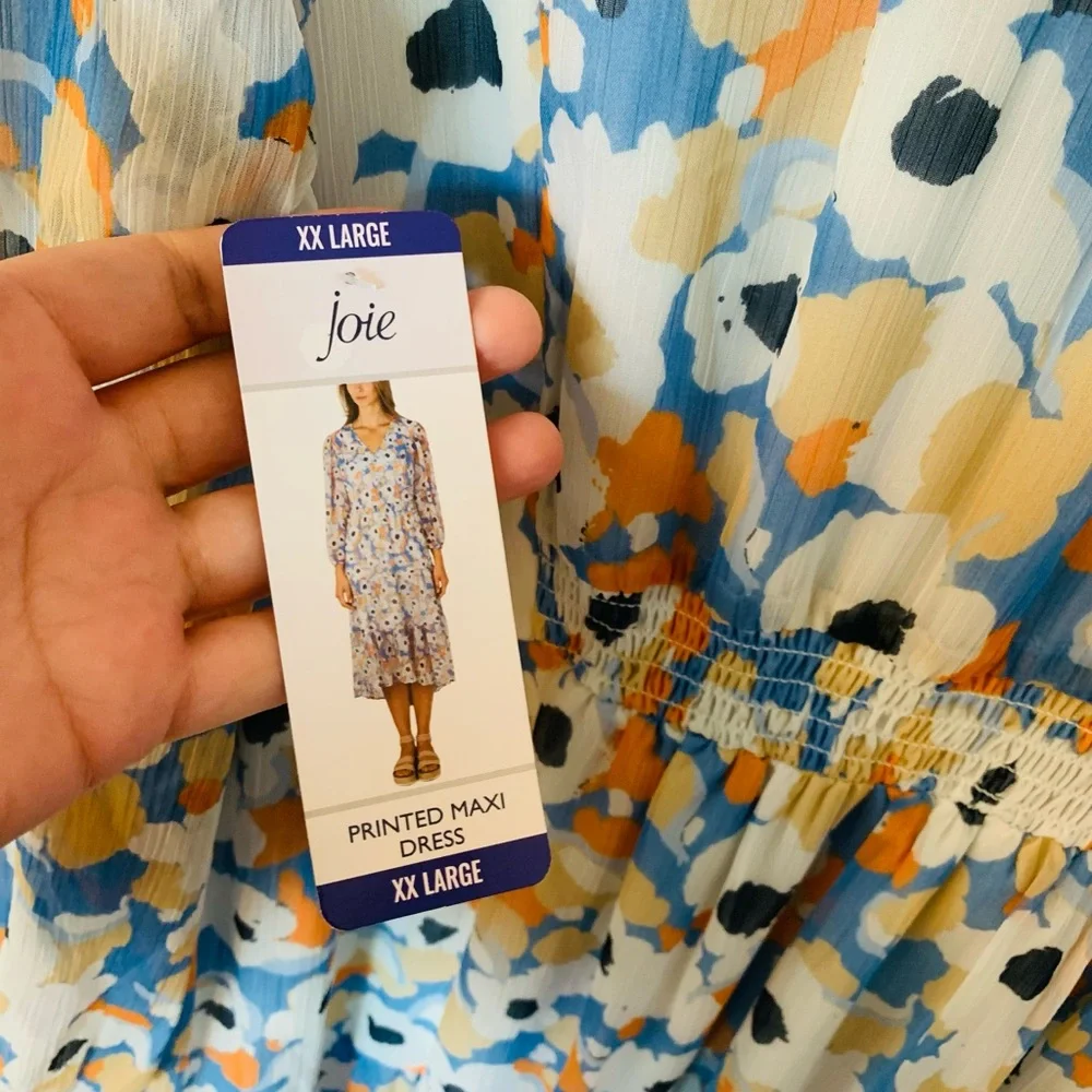 Joie Limited Edition Ladies Printed Maxi Dress 2XL - Picture 6 of 9